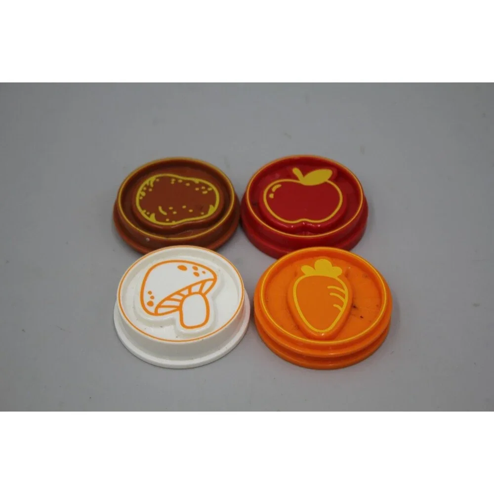VTech Chomp and Count Dino Dinosaur Replacement Food Coins 5pcs Lot White Orange